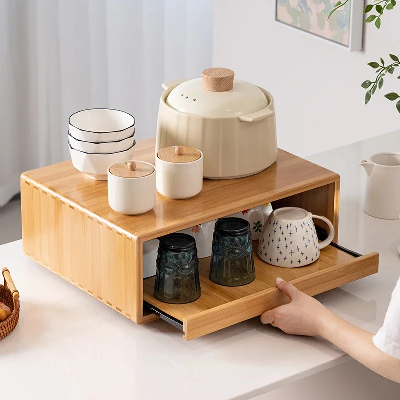 

Многофункциональная кухонная полка для хранения специй, кофе, чайные пакетики, капсулы, чашки, органайзер для микроволновой печи и столешницы