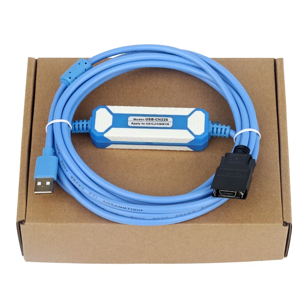 USB-CN226 Gold-plated Version Programming Cable Suitable for Omron PLC CS/CJ/CQM1H/CPM2C CJ1M CS1G CS1W Data Download Line