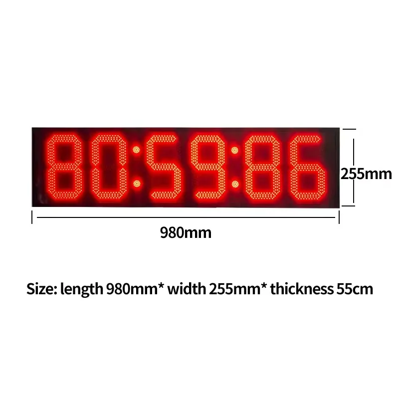 8-inch Countdown Gym Digital Timer Switch Timer Futsal Scoreboard with Remote Control Rechargeable and Score Display