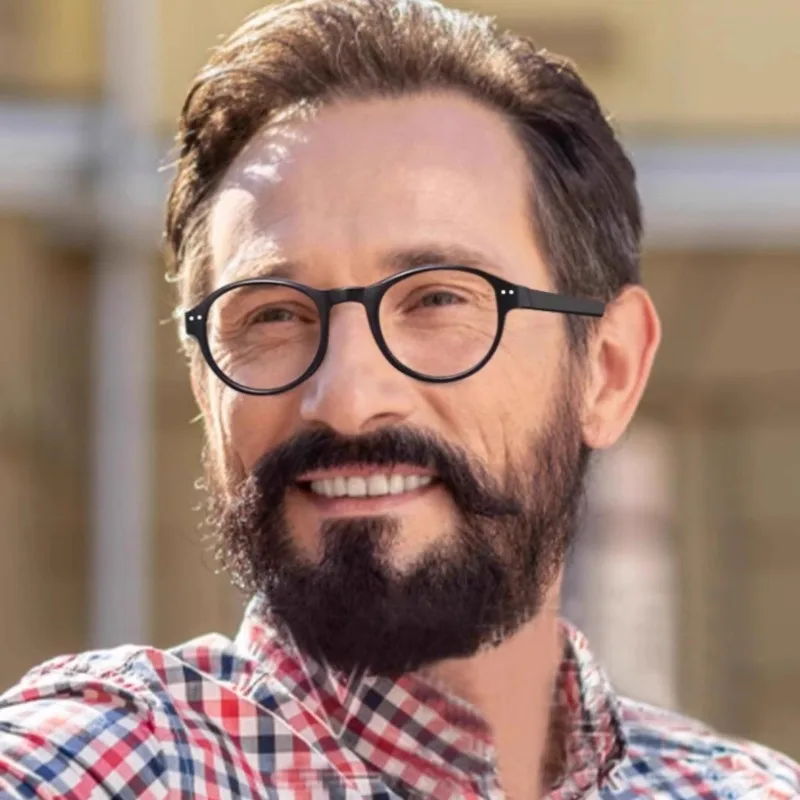 نظارات مكبرة عالية الوضوح قابلة للطي ومضادة للضوء الأزرق، مرآة قراءة مريحة