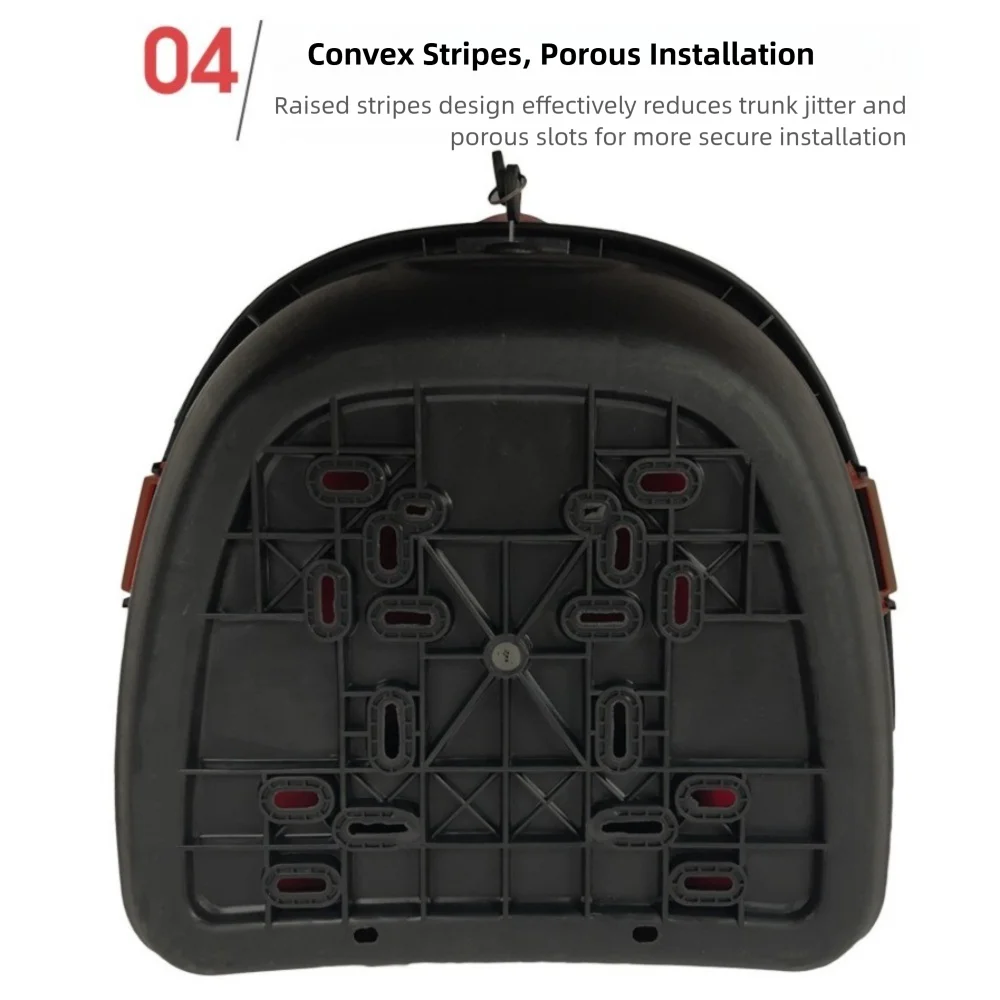 New Universal Motorcycle Tail Box Large Capacity Thickened Electric Bike Motor Case Motorcycle Trunk Box Helmet Storage