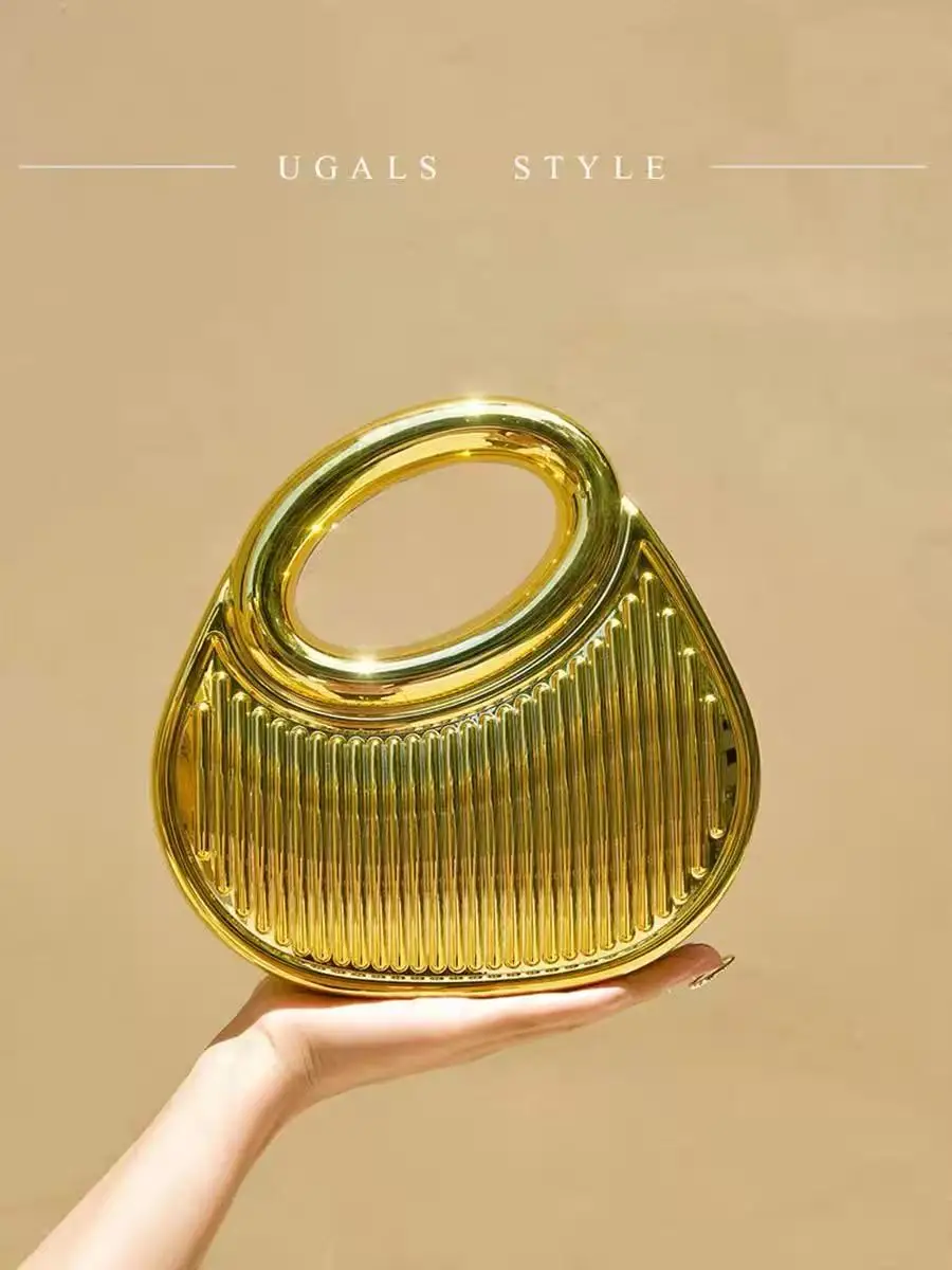 

Fashion Striped Acrylic Irregular Bag Women Handbag Luxury Clutch Purse Shoulder Crossbody Bag Female Casual Bag