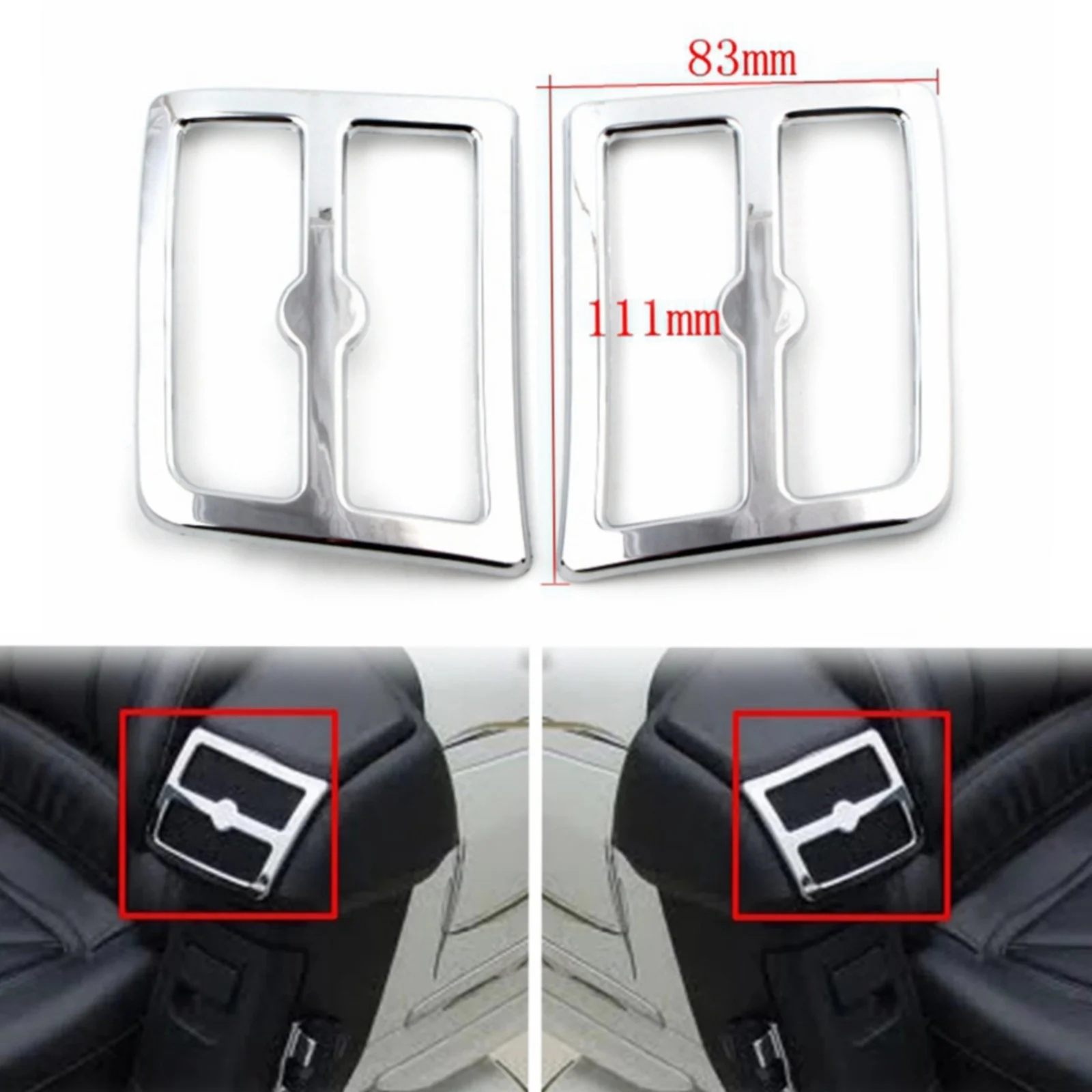 For Honda Goldwing GL1800 2001-2005 Chrome Decoration Trim Modified Accessories Motorcycle Rear Speaker Grilles Accents Panel