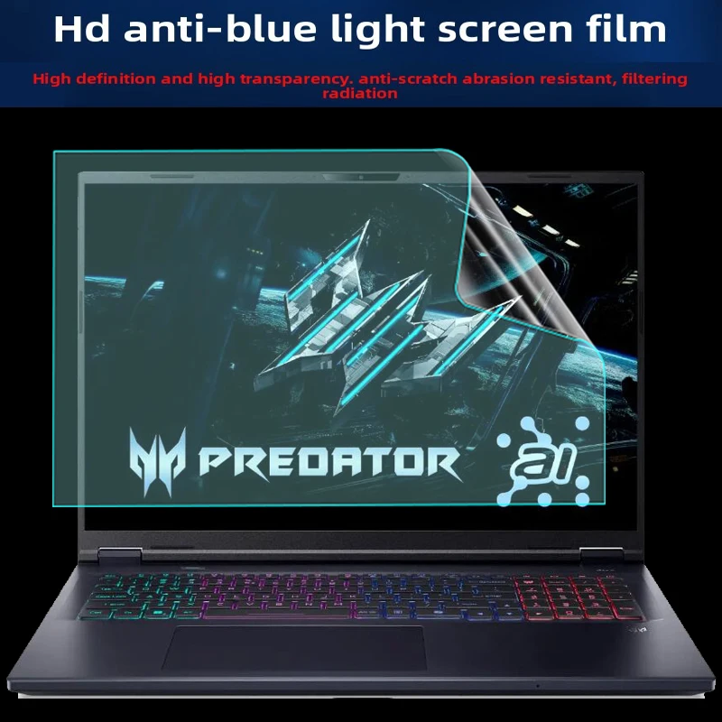 

Для нового Acer Predator PH18-73-97HJ 18 "силиконовая пленка для клавиатуры, защитная пленка для экрана ноутбука HD, закаленная пленка, антисиняя пленка.