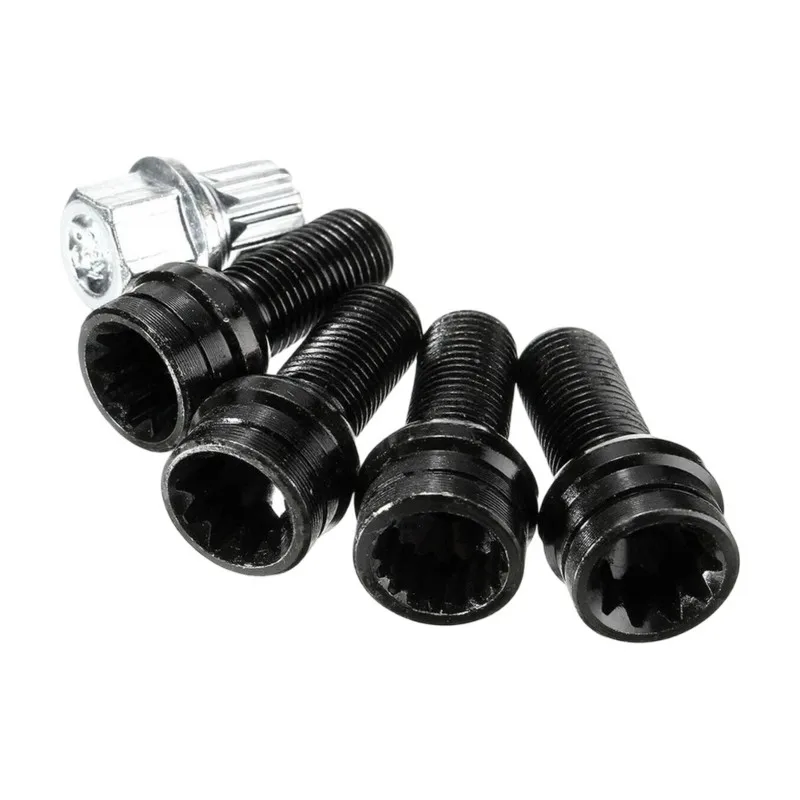 A58X-For VW A3 A4 A5 Bora M14x1.5 8D0601139F Wheel Stud Bolt Lock Set Locking Wheel Nuts Bolts