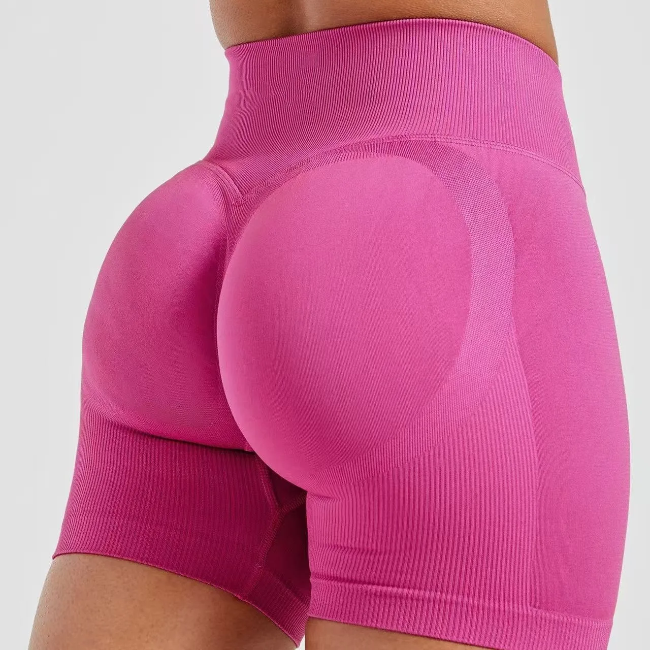 

Adapt Cycling Short Women Sports Matting Nylon Seamless Three-point Pants Seamless Gym Clothes Workout Scrunch Butt Yoga Shorts