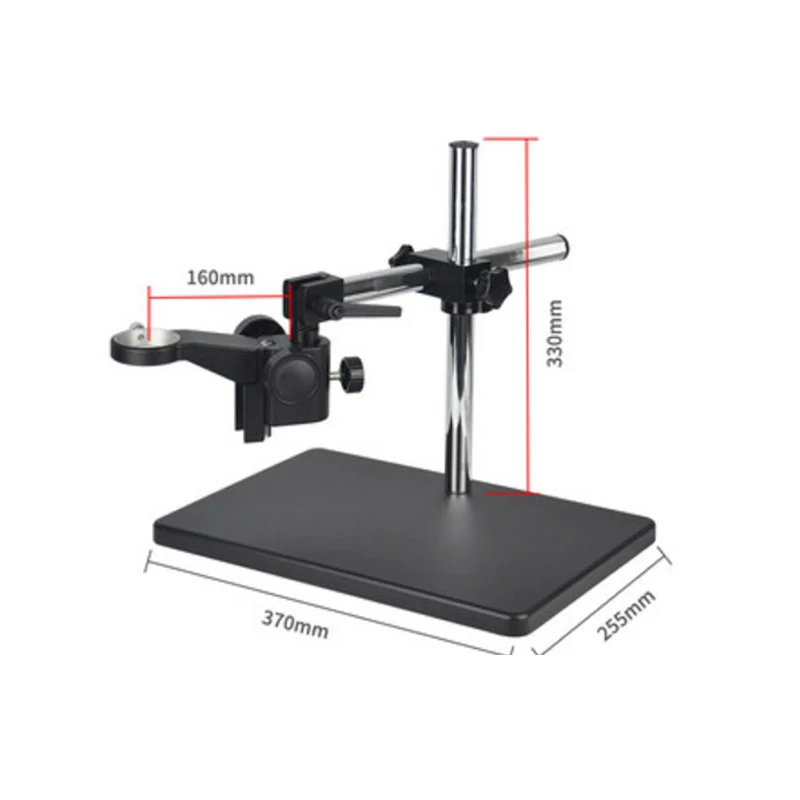 Universal suporte de braço longo para microscópio de vídeo eletrônico suporte ajustável com rotação da haste de extensão do ângulo ccd