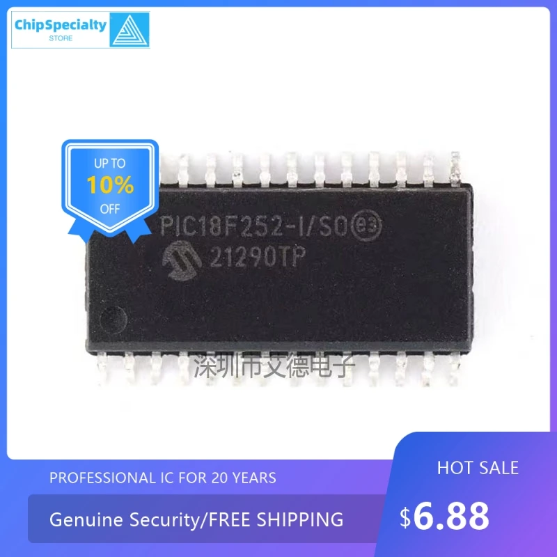 Original genuine PIC18F252-I/SO SOP-28 embedded microcontroller chip PIC18F252