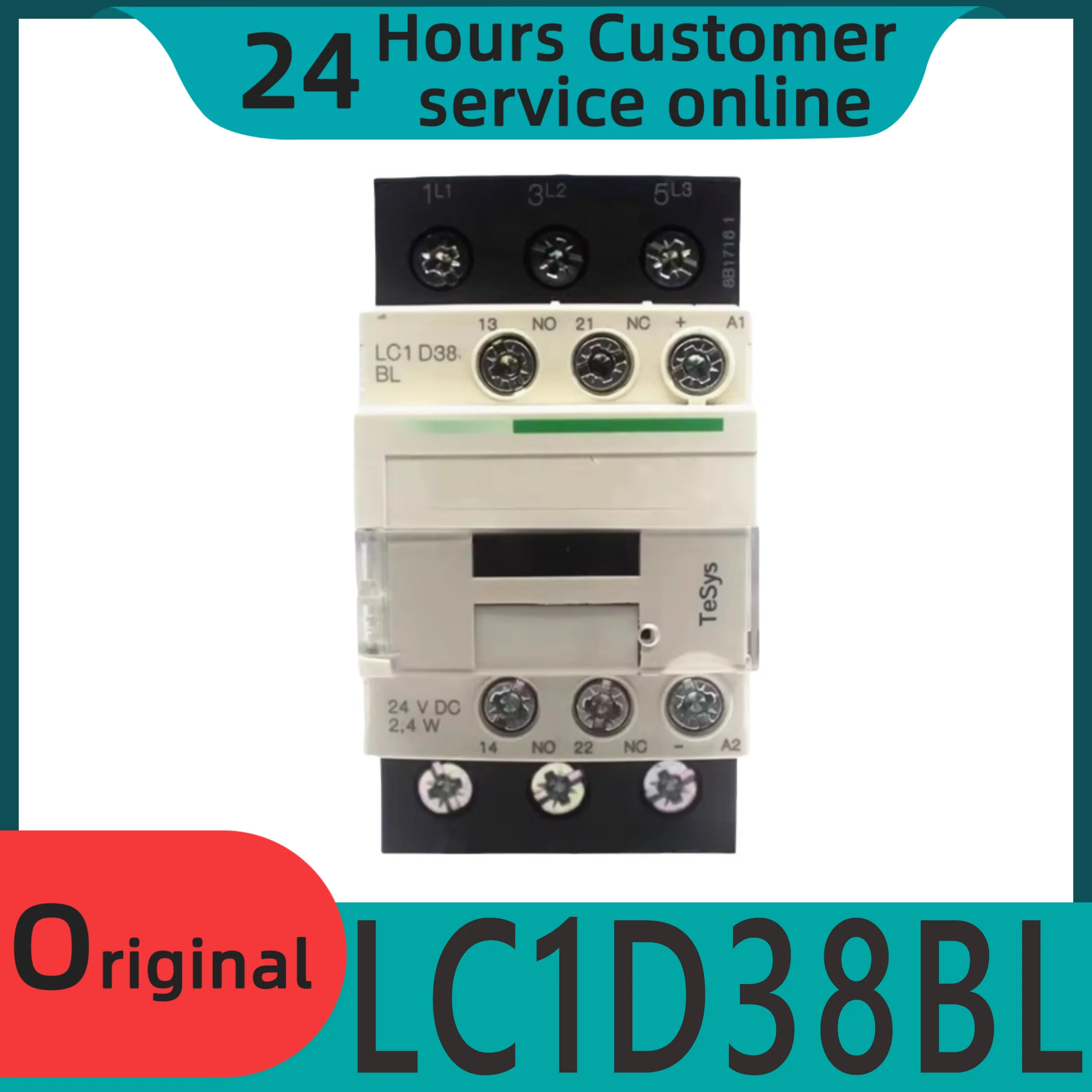 

New original DC contactor LC1D38BL LC1-D38BL DC24V