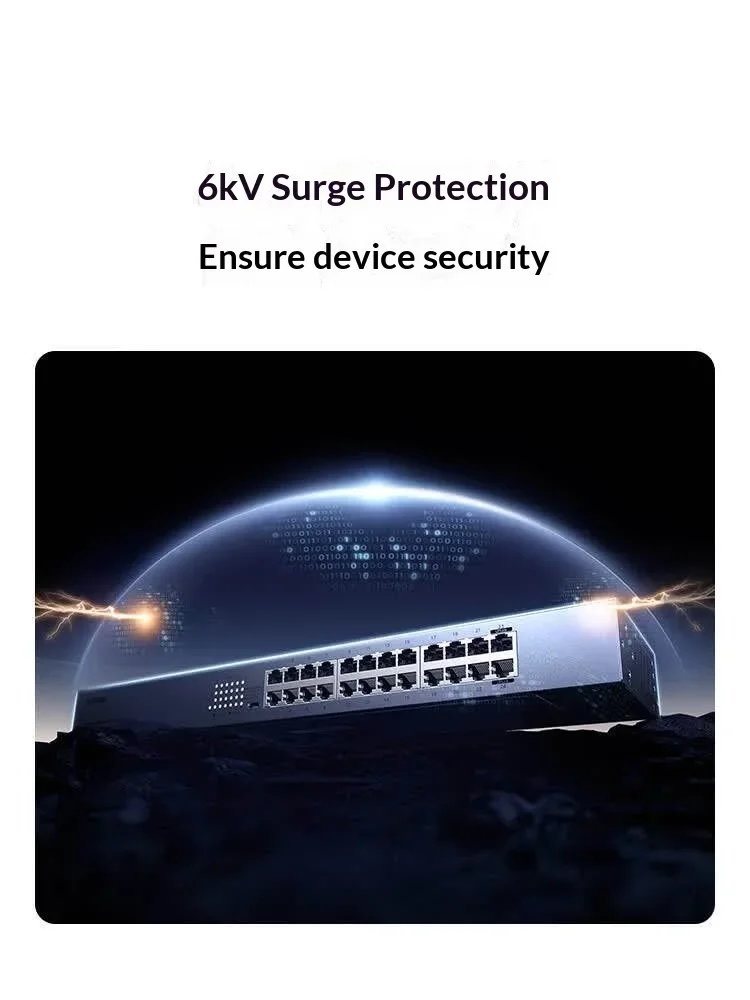 UGREEN CM950-85506 Gigabit Ethernet Switch 24 Port RJ45 Steel Housing 19 Inch Rack Mount Plug and Play for Office LAN CCTV