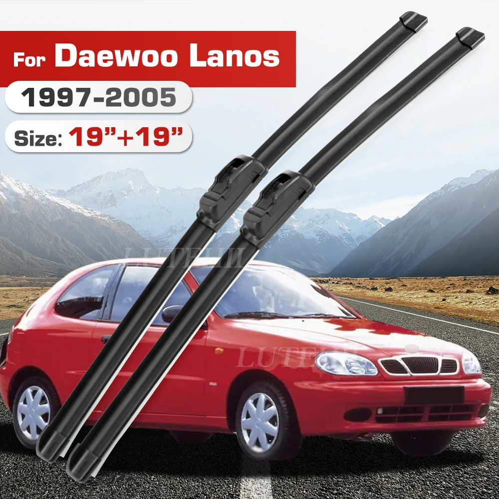 

Стеклоочиститель для Daewoo Lanos 1997-2005 1999 2000 2001 2002 2003 2004, передние лобовое стекло, щетка для лобового стекла 19 "+ 19"