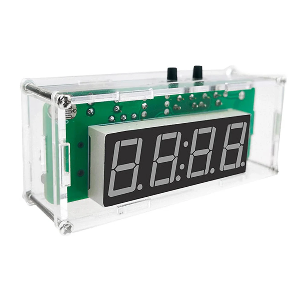 DS1302 Soldering Assemble DIY Clock Electronic Kit LED Digital Tube Display Date Week Temperature Alarm DIY Project Learning