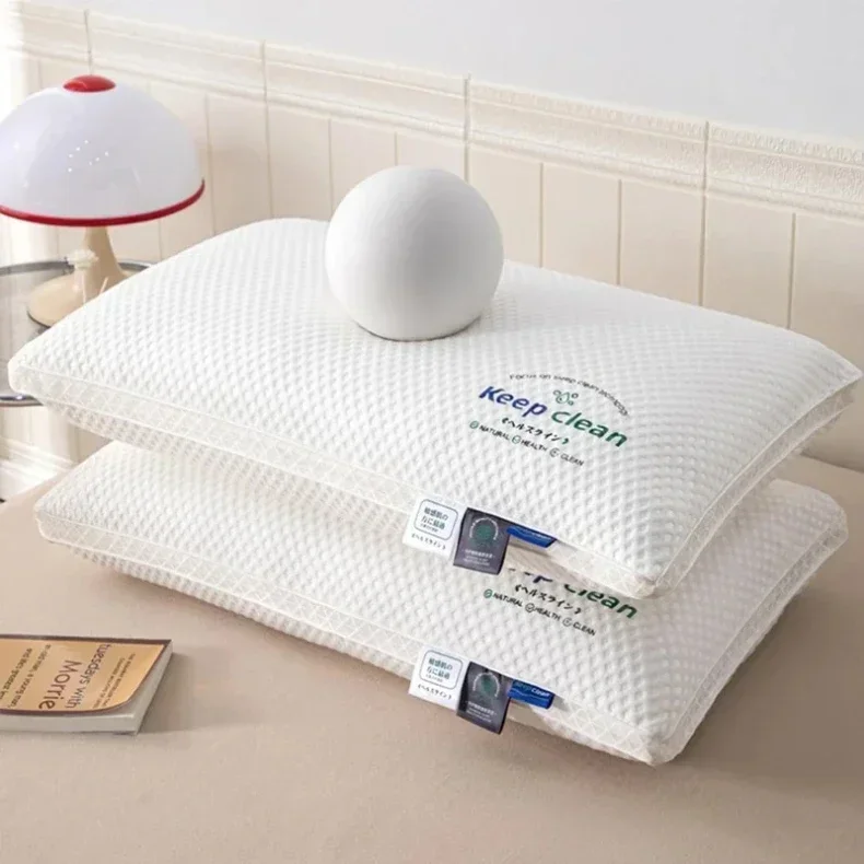1pc Pillow for Neck Support and Better Sleep Home Use Pillow for Students Non-Collapsible Neck  Comfortable Soft Pillow Core