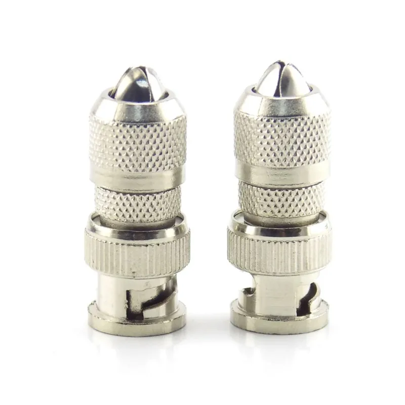 2/5/10pcs BNC Connector Male Coax Cabling Connector Adapter for CCTV Camera Video Cable Security Surveillance System E4