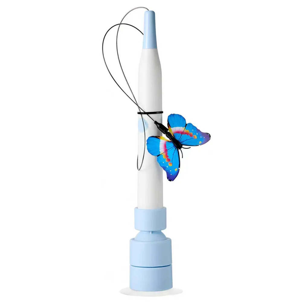 

New Interactive Self-Play Cat Teaser Wand with Butterfly Toy Handheld Cat Toy