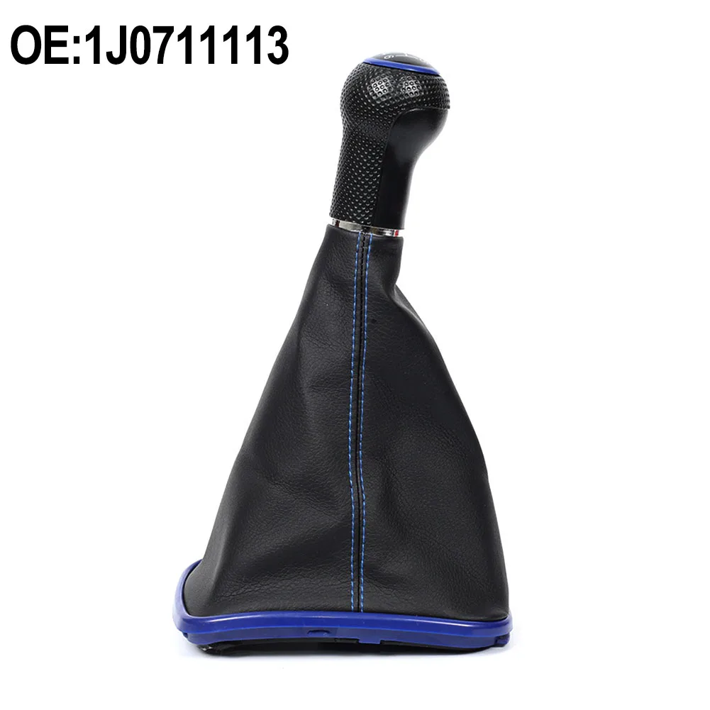 Soft Shifting Gear Lever Shift Collar PU Leather Gear Manual Gear Knob Comfortable Grip Manual Knob Enhanced Vehicle Aesthetics