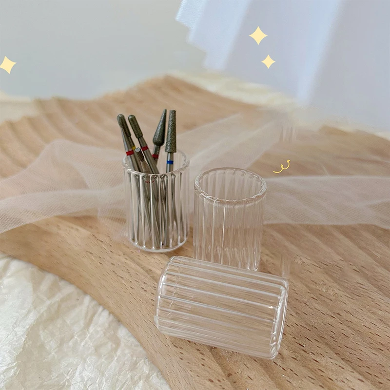 【1PC Nail Cup Crystal Cup Acrylic Liquid Bowl Holder Wash Nail Pen Dish Dappen Manicure Tool】