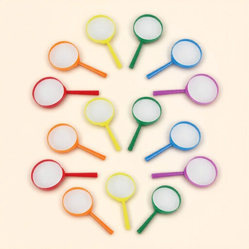 

15Pcs Optical Magnifying Glass Enhanced Explore Tool for Reading Science Experiments Learning Gift