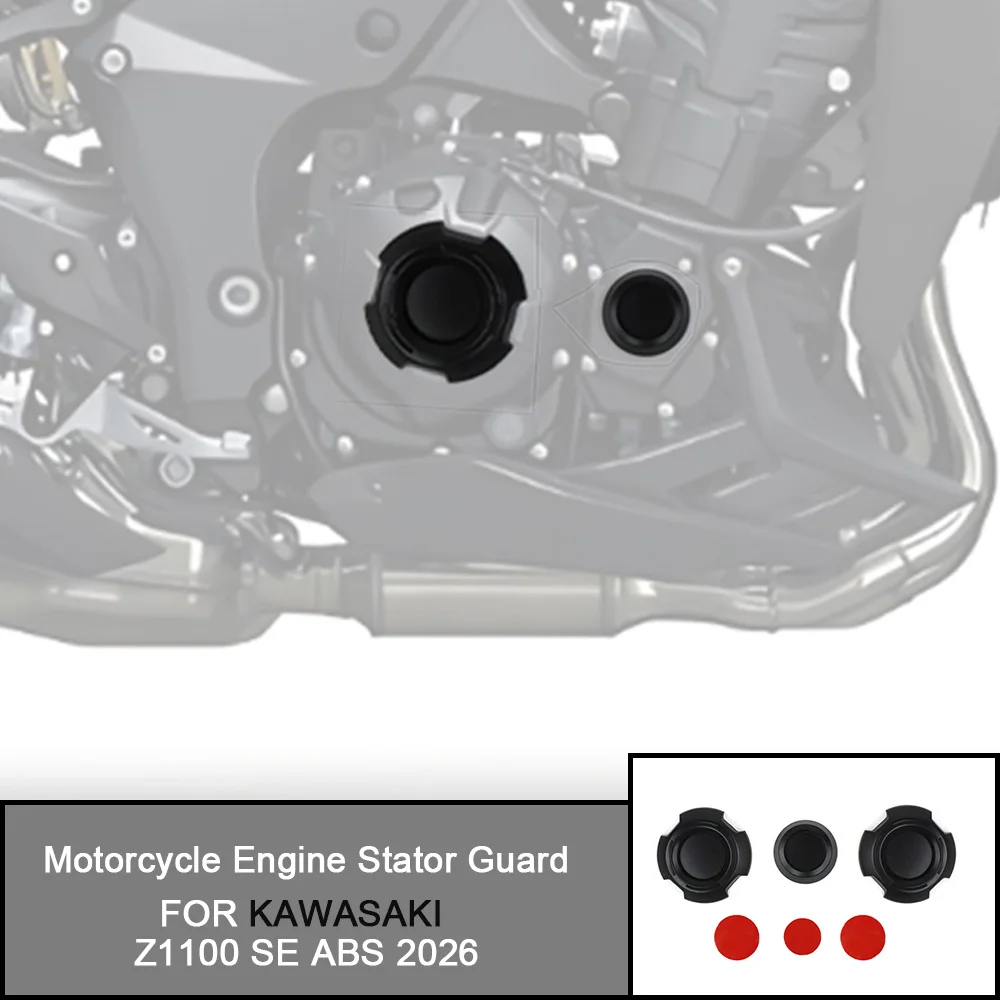 FOR KAWASAKI Z1100 SE ABS Z 1100 SE ABS 2026 Motorcycle Engine Stator Guard Engine Protection Cover Crankcase Protector Rings