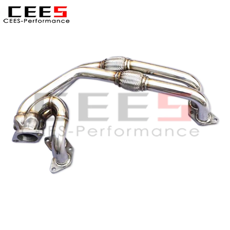 cees High Flow Catted Exhaust Manifold For Toyota GT86/FT86/GR86/86 2.0 2012-2019 SUS304 Stainless steel Exhaust Downpipe System