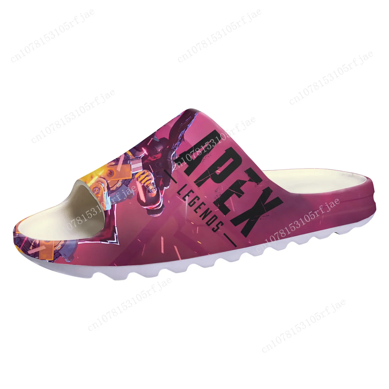 

Apex Legends Rampart Soft Sole Sllipers Cartoon Game Mens Womens Teenager Home Clogs Fashion Custom Water Shoes on Shit Sandals