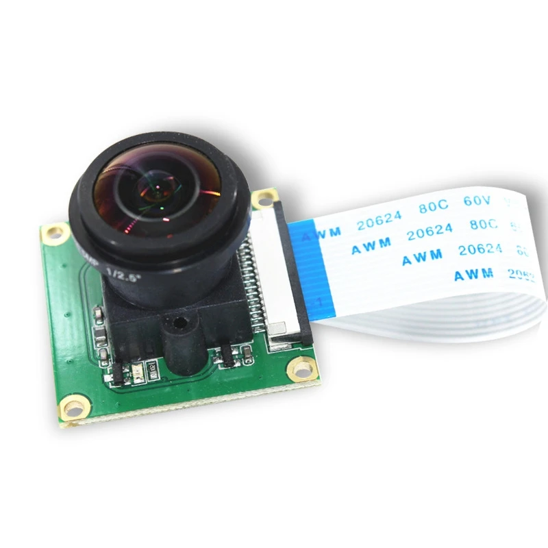 Cameramodule 5 Miljoen Pixels 1080P Ov5647 Chip 175 ° Groothoek Voor Raspberry Pi 2/4/3b +