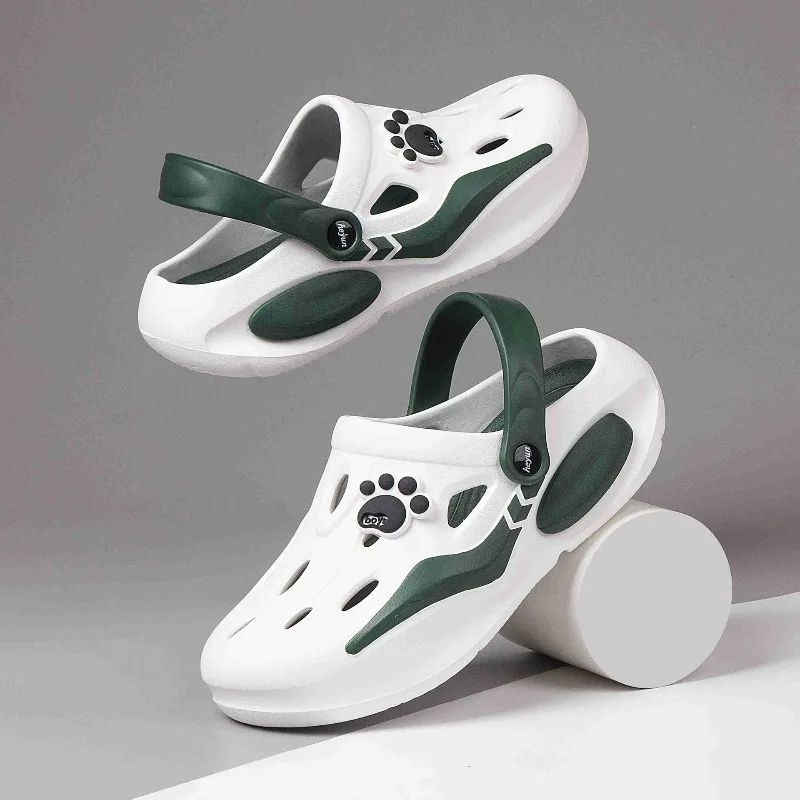 

Men's Barefoot Shoes Summer Anti Slip and Wear Resistant Baotou Beach Accessories External Slippers Thick Soled Sports Sandals