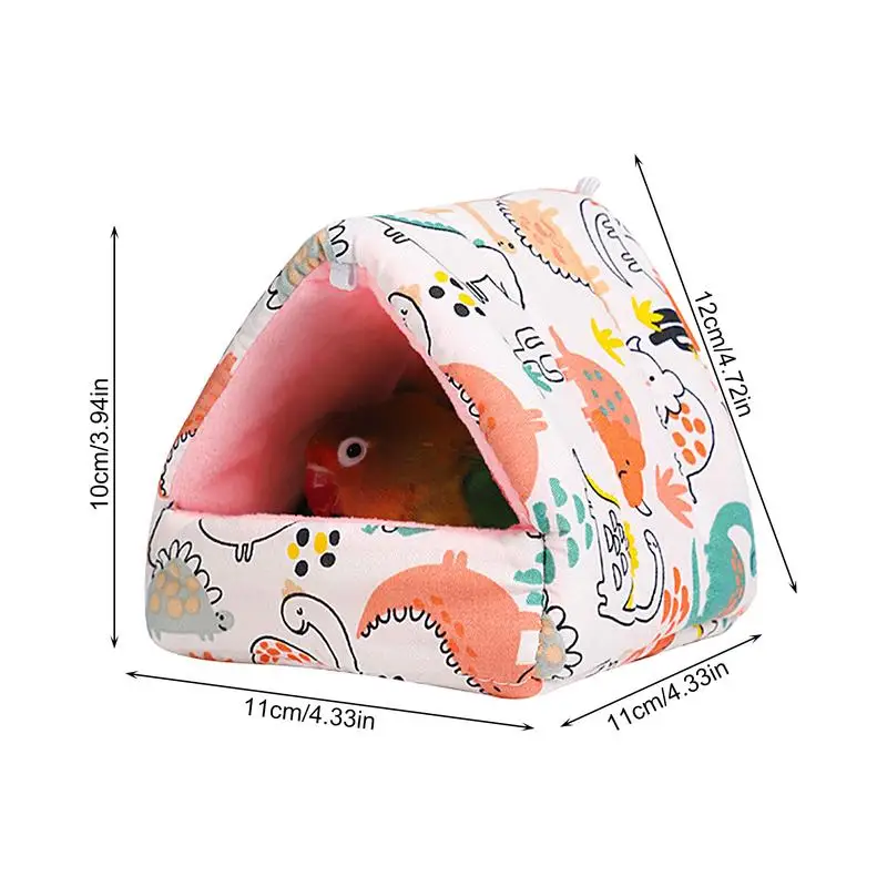 Parrot Warm Bed Warm House durable Hammock Hut Tent Bed Hanging Cave Plush Cushion For Lovebirds Parakeets Plush Cushion