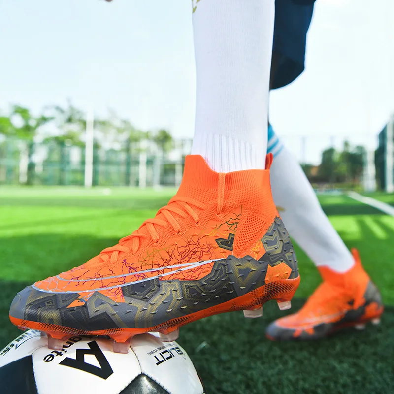 Hot-selling New Unisex Breathable Turf Soccer Shoes Sports Shoes Non-slip Training Soccer Shoes Wear-resistant