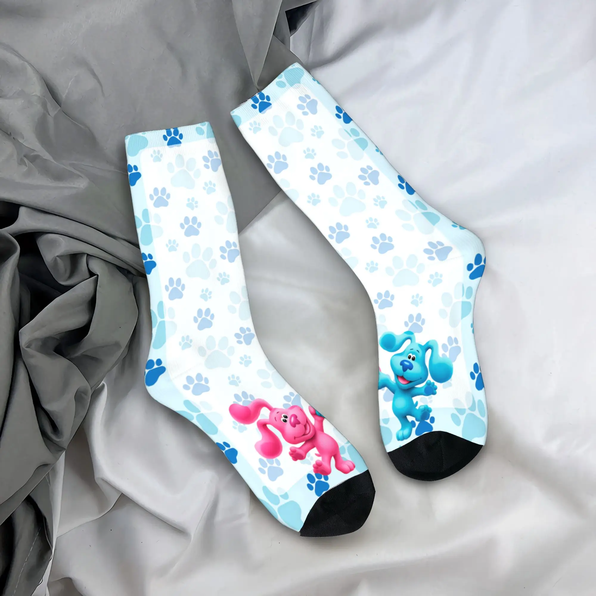 

Men Socks Blue's Clues Collage Cartoon Stockings Non-Slip Quality Socks Winter Harajuku Custom Running Sports Socks