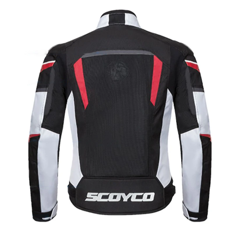 SCOYCO New Motorcycle Jacket Man Riding Jacket Summer Moto Jacket +Pants Set Motocross Chaqueta Suit Protective Gear