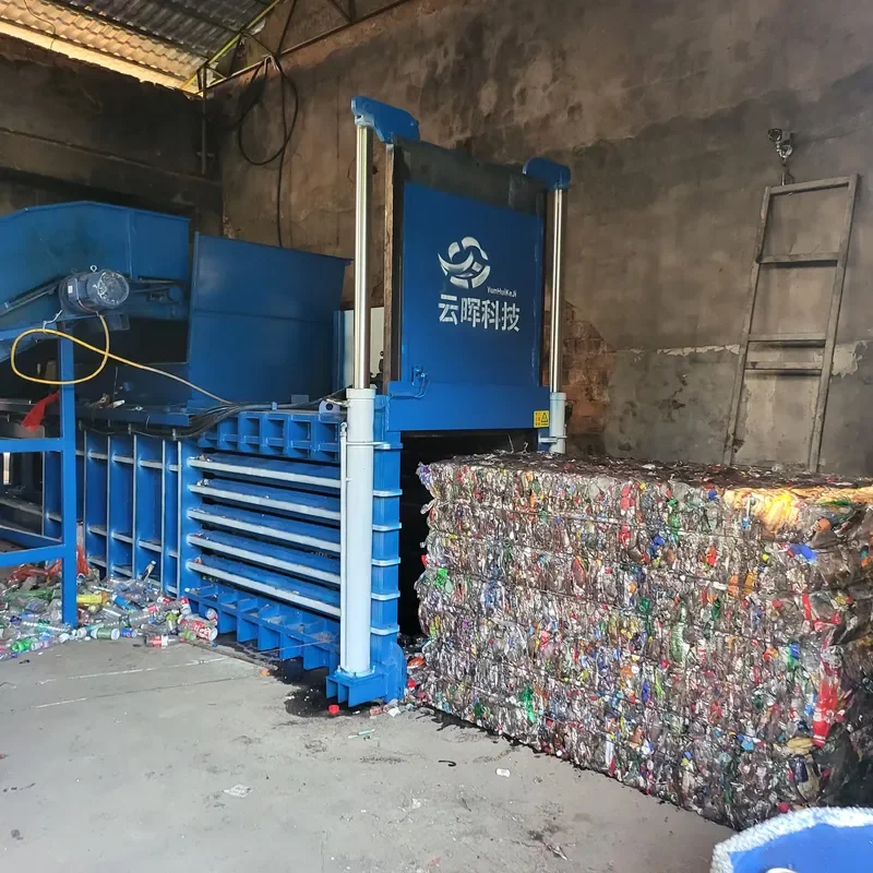 Crusher Well-Sold Waste Plastic Bottle Recycling Baler Hydraulic Pressing Balancing Machine Core Components Motor Bearing