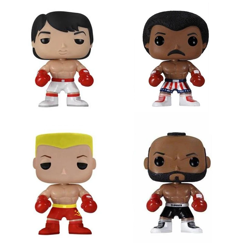 Экшн-фигурка FUNKO POP Rocky Clubber Lang 20 # Apollo Creed 19 # Иван Драго 21 #10 см ограниченная модель игрушки для детей Рождественский подарок