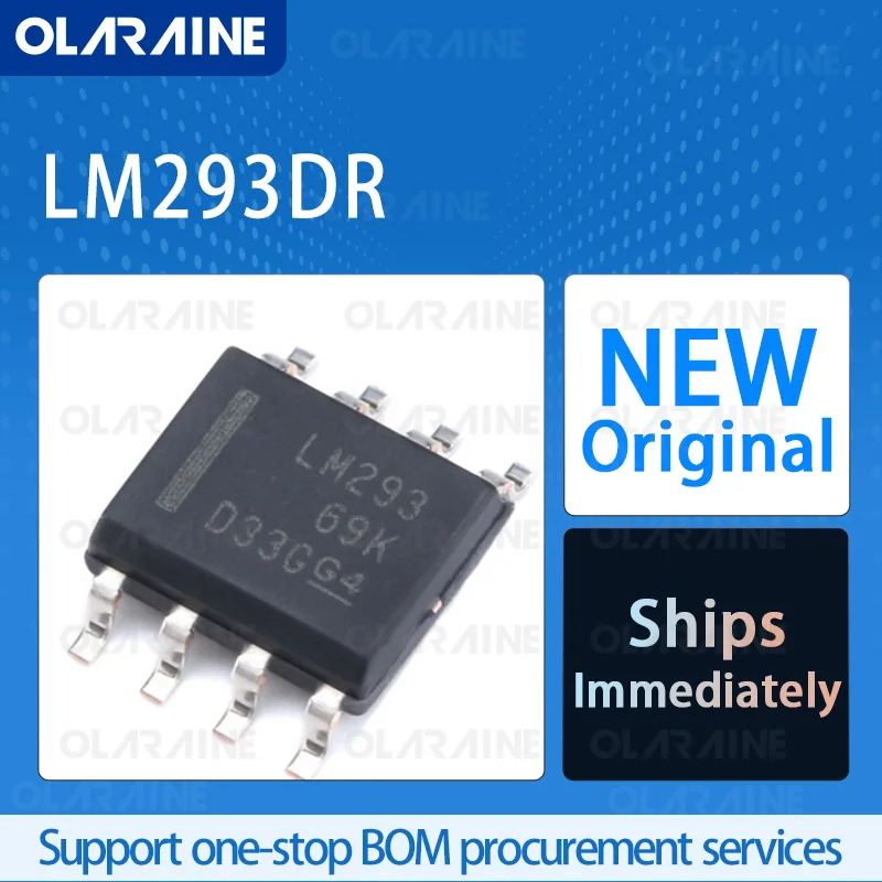 

10/50/100Pcs LM293DR SOIC-8 original ic chip Quasi-comparator RoHS 2 Channel Voltage 30 V Current 500 uA