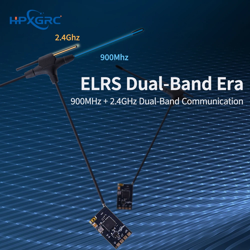 HPXGRC SuperX ELRS Receiver ELRS 2.4G/915M Single LR1121 Nano Receiver 2.4G/915Mhz for RC FPV Racing Freestyle Drone