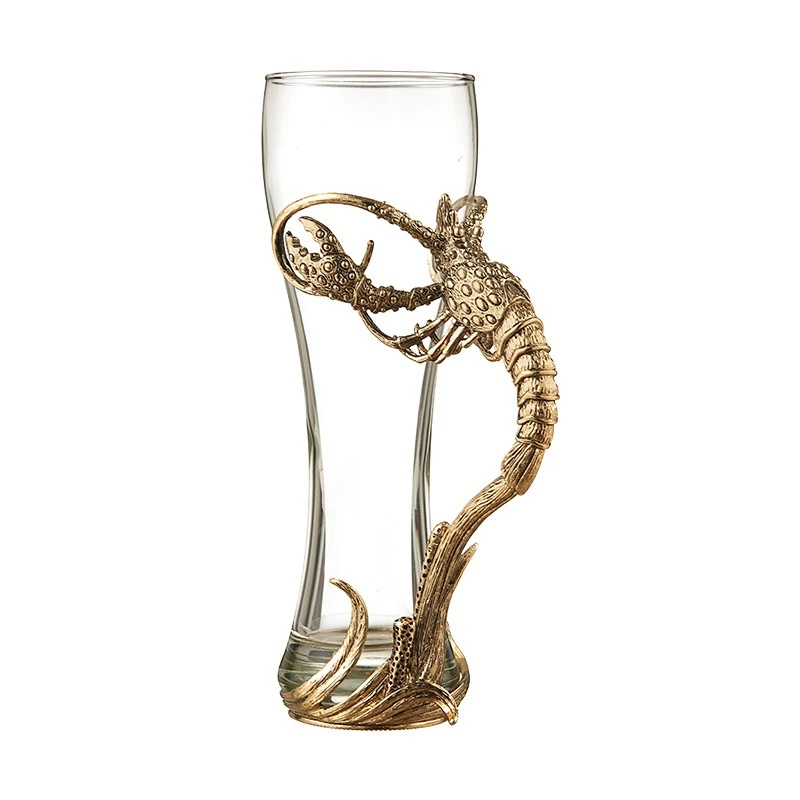 

High-end creative and personalized lobster glass, beer cup, high-end craft brewing, large capacity, Internet celebrity belt