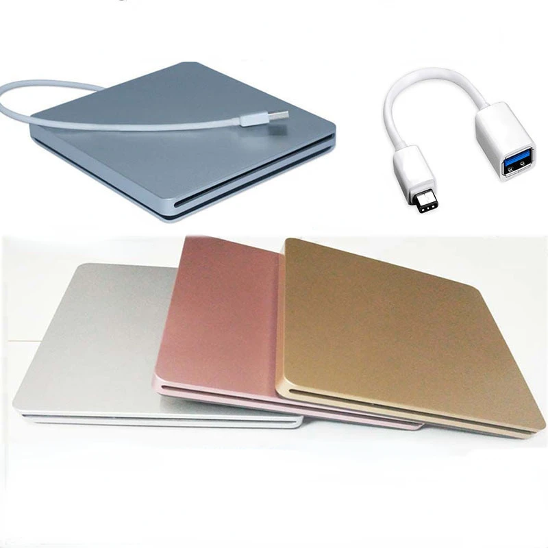 Imagem -05 - Gravador de Dvd Externo para Apple Macbook Pro Usb Dvd Drives Unidade Óptica Unidade rw Gravador Slot Carga cd Rom Player Laptop pc Hot