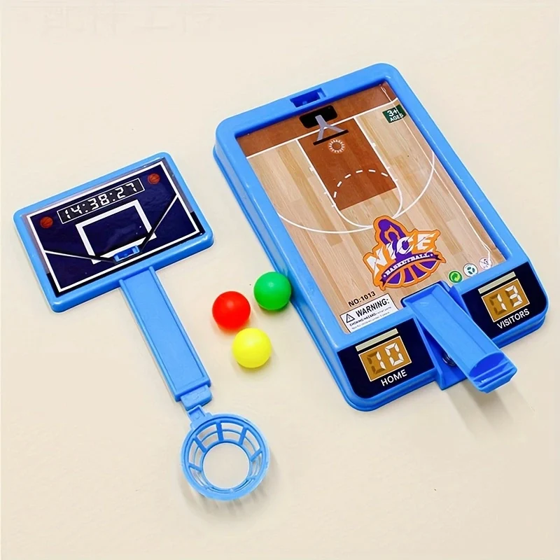 1PC เดสก์ท็อปบาสเกตบอลยิงเกมกีฬาเด็กเล่นชุด Hoop 3-Ball Interactive เด็กเกมกระดานเดสก์ท็อปของเล่น