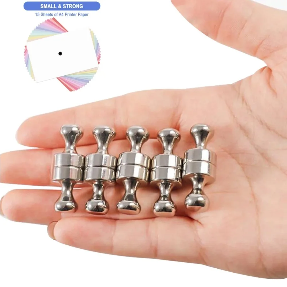 

Super Strong Neodymium Magnetic Pushpins Sucker Thumbtack Durable Steel Magnet Push Pin for Refrigerator Whiteboard 12pcs