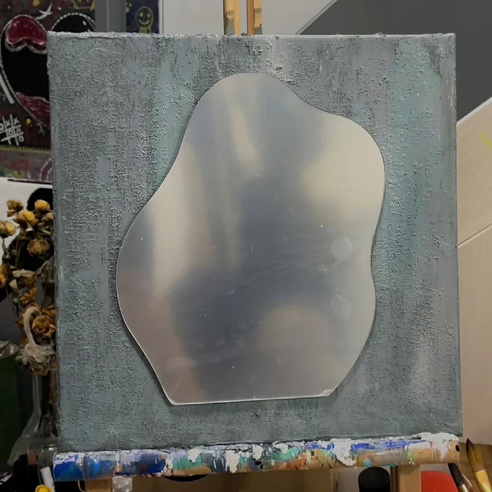 

Набор из 5 акриловых зеркал неправильной формы: элегантные, глянцевые, для творчества, для студентов, дома и офиса, стильные, портативные