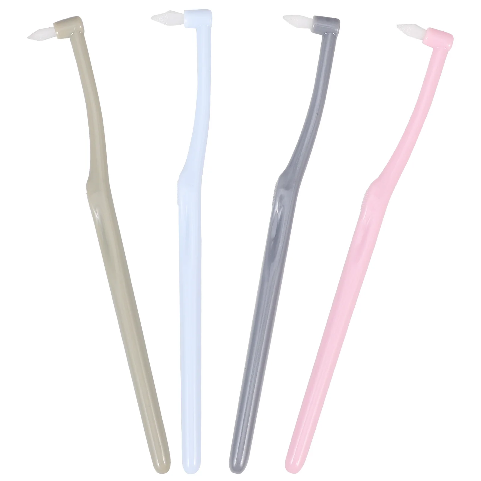 

4Pcs Interdental Toothbrush Manual Oral Appliance Cleaner Soft Interdental Brushes Adults Orthodontic Patients Workplace Use