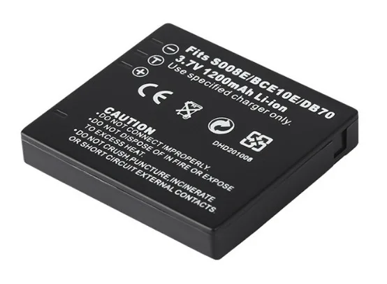 1200mAh CGA-S008 Battery Replacement for Panasonic Digital Cameras Compatible with CGA-S008E/DMW-BCE10 High Capacity Li-ion