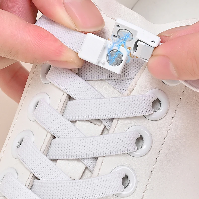 Snapz shoelaces locked on trainer