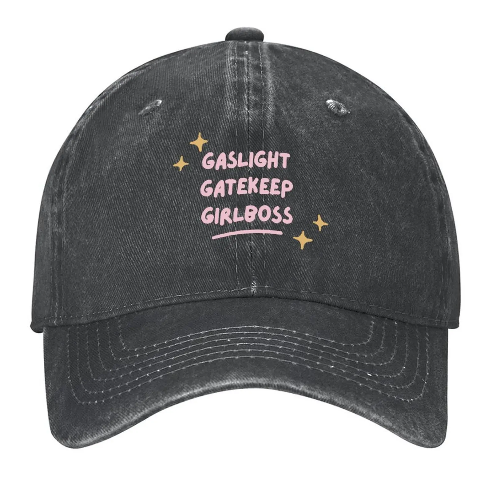 

Gaslight Gatekeep Girlboss Baseball Cap fishing caps man birthday |-F-| hats for men Caps For Men Women's