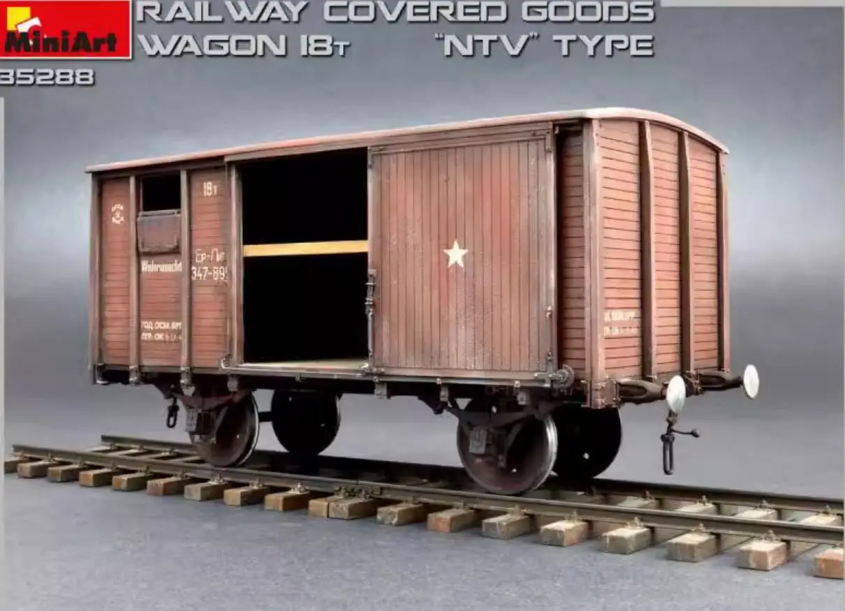 Miniart 35288 1/35 Schaal Spoorwegwagon 18T 'Ntv' Type