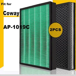 For Coway Air Purifier AP-1019C Replacement HEPA Filter and Activated Carbon Filter