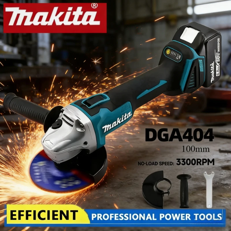 

Бесщеточная угловая шлифмашина Makita DGA404 100 мм, электрическая, для металла и дерева, аккумуляторная, для шлифовки, полировки и резки