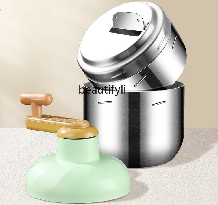 

Ice shaver, household small ice cube ice crusher, hand-cranked smoothie hail machine