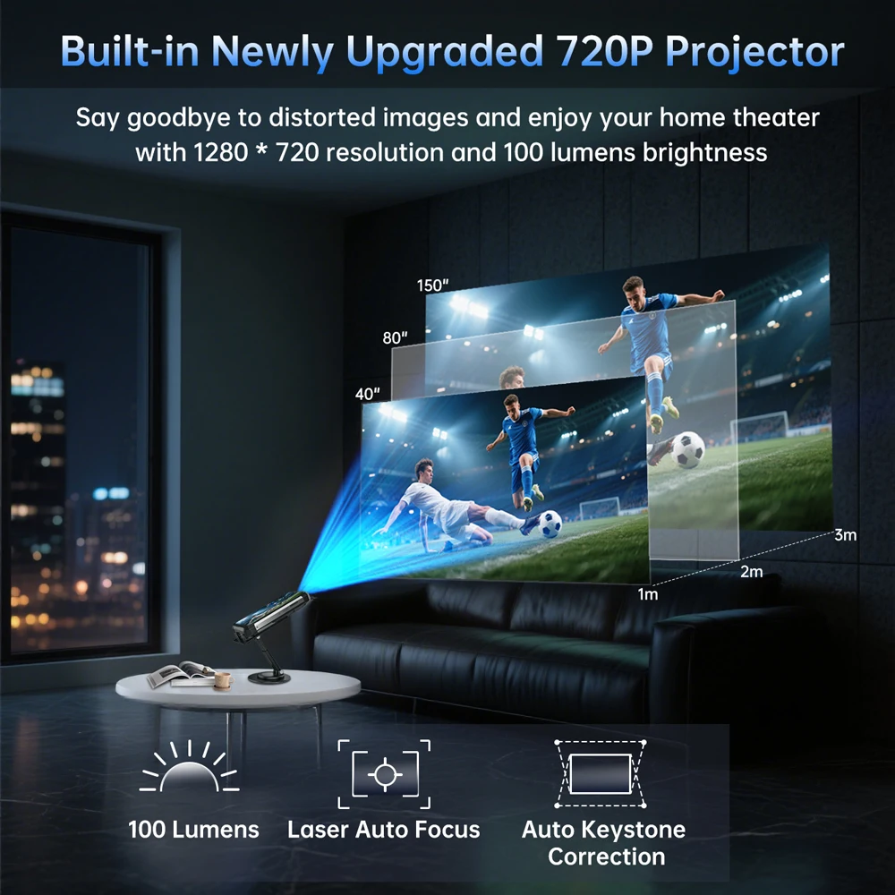 8849 Tanque 4 Unihertz Smartphone Robusto Com Projetor 720P 100 Lumen 6.78 ''AMOLED 512G 11600mAh Android14 Dimensidade 7300 120Hz