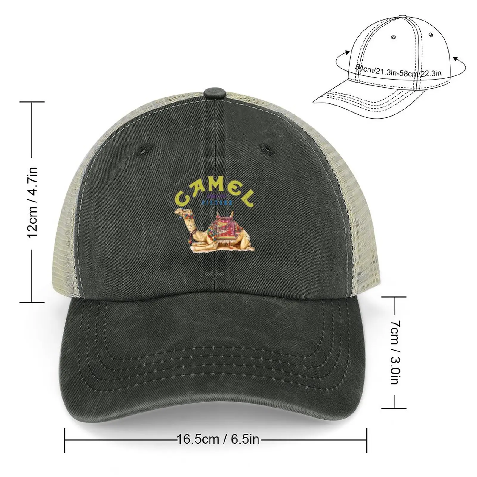 Dromedary Camel Crush Cigarette Joe Camel Design Cowboy Hat Golf Hat Man Snapback Cap beach hat Women's Cap Men's